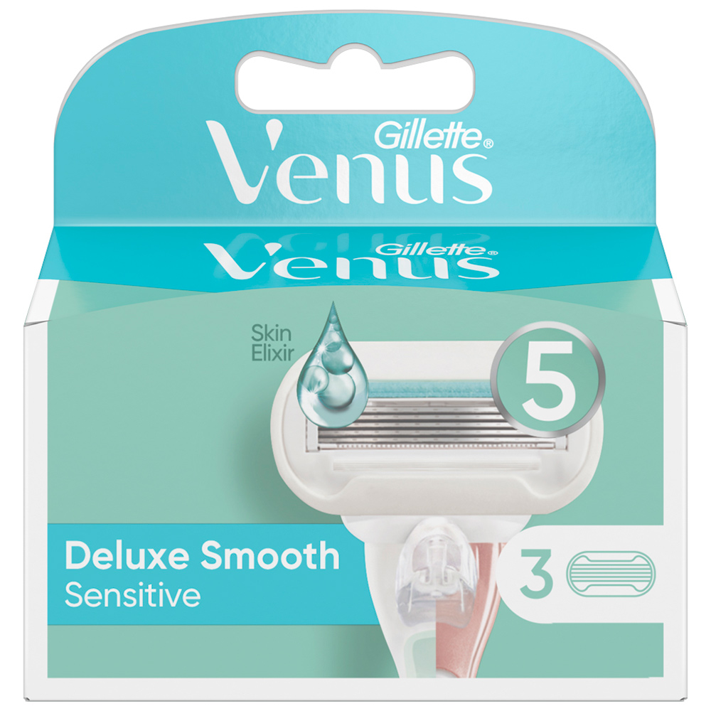 Venus Deluxe Smooth Sensitive Blades 3 Pack Image 1