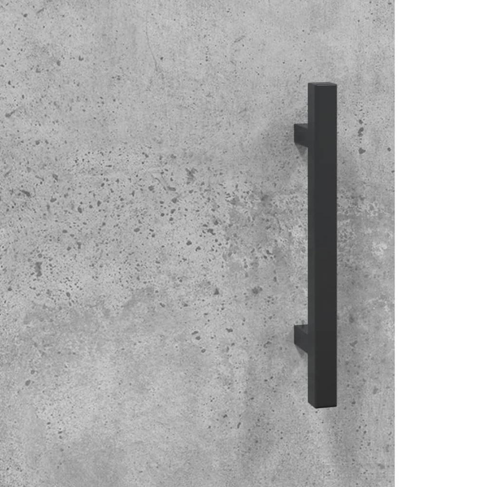 vidaXL 2 Door Computer Desk Concrete Grey Image 8