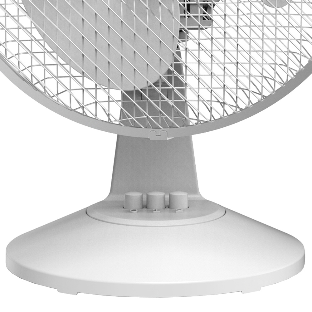 Igenix White Desk Fan 9 inch Image 3