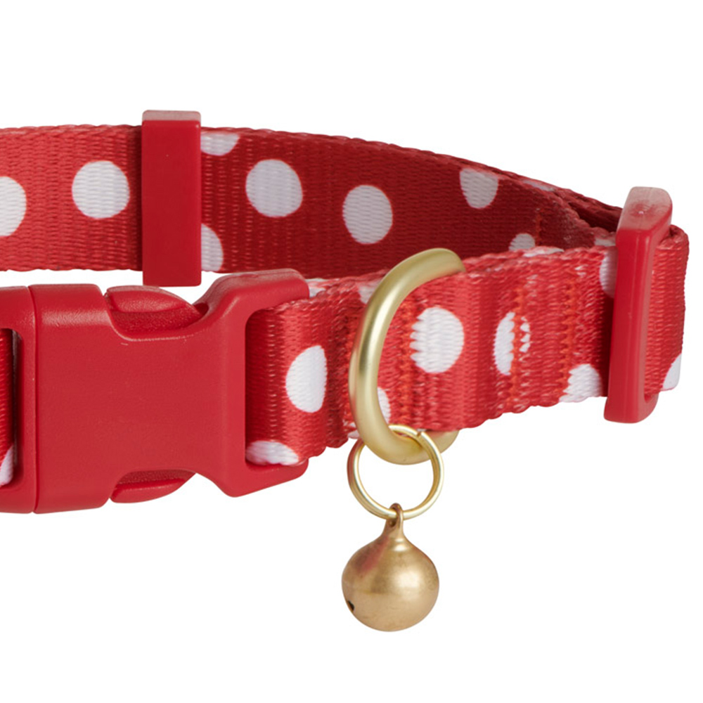 Wilko Medium Red Patterned Dog Collar Image 2