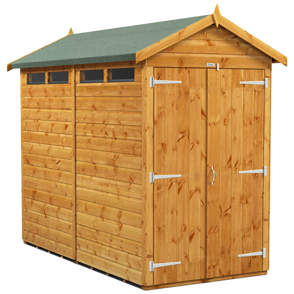 Power Sheds 8 x 4ft Double Door Apex Security Shed Image 1