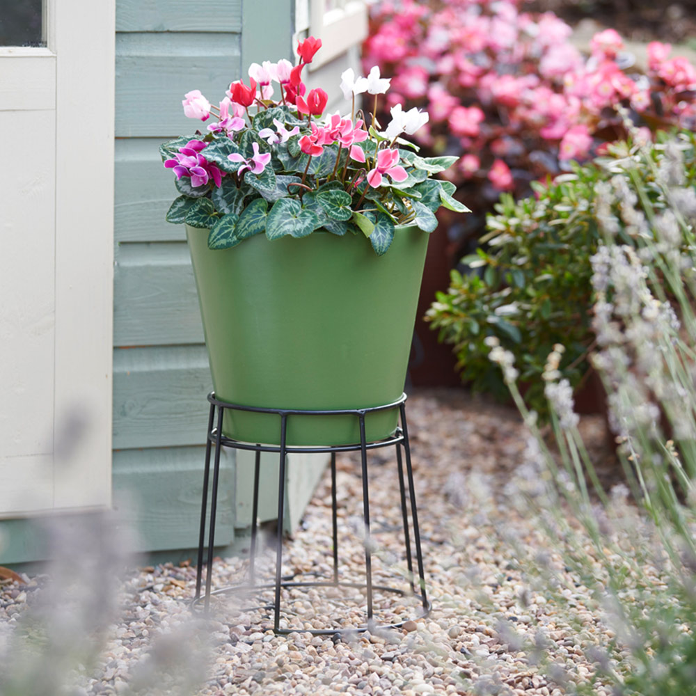 Wilko Indoor Outdoor Duo Plant Pot and Stand 25cm Wilko