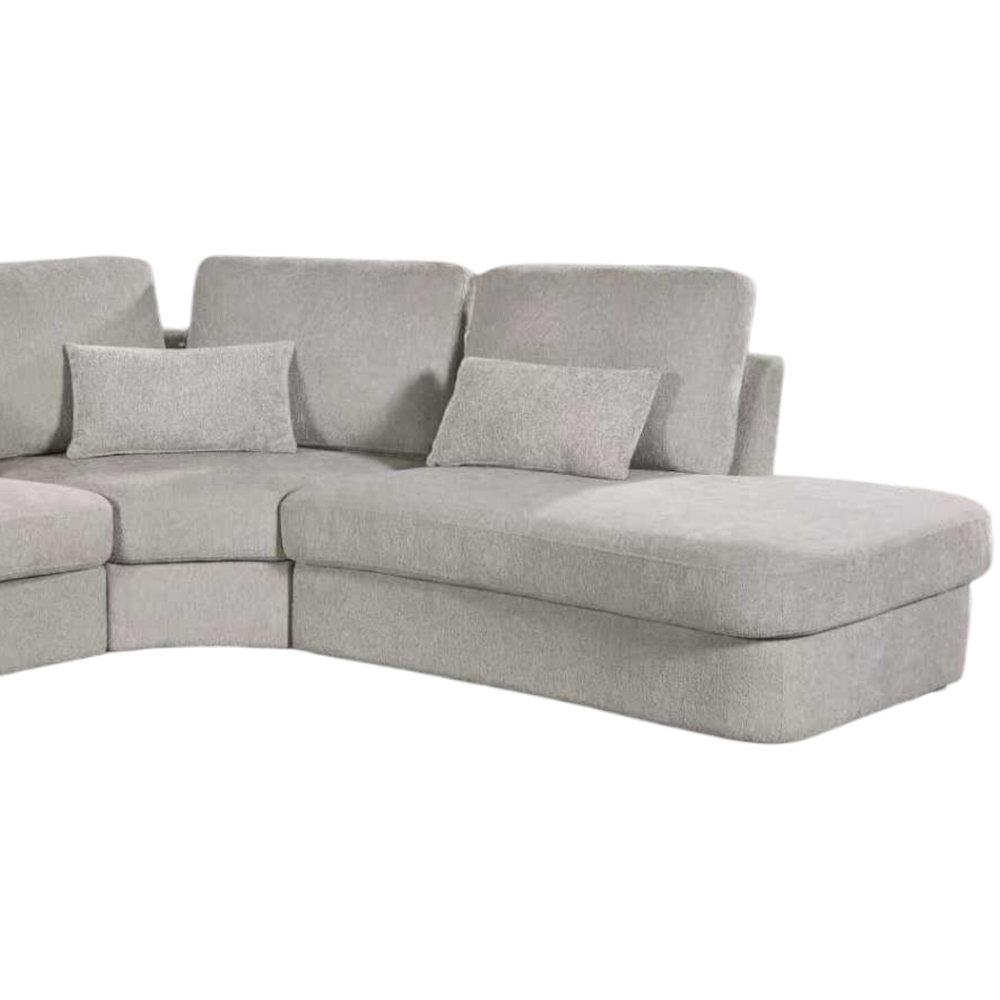 Mabel Corner Sofa Cream Left-hand Image 7