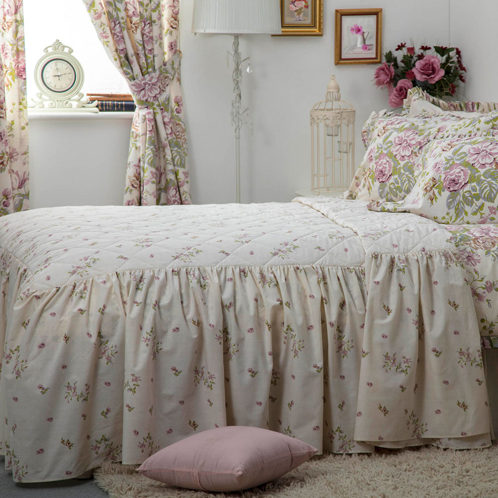 Serene Country Dream Single Rose Boutique Bedspread Image 1