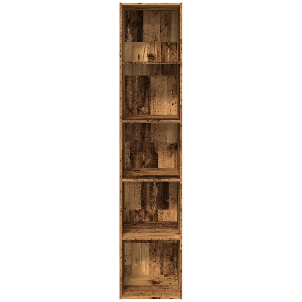 vidaXL 5 Shelf Old Wood Bookcase Image 4