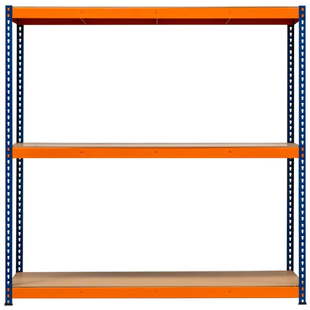 Monster Shop S Rax 3 Shelf Blue and Orange Shelving Unit Image 3