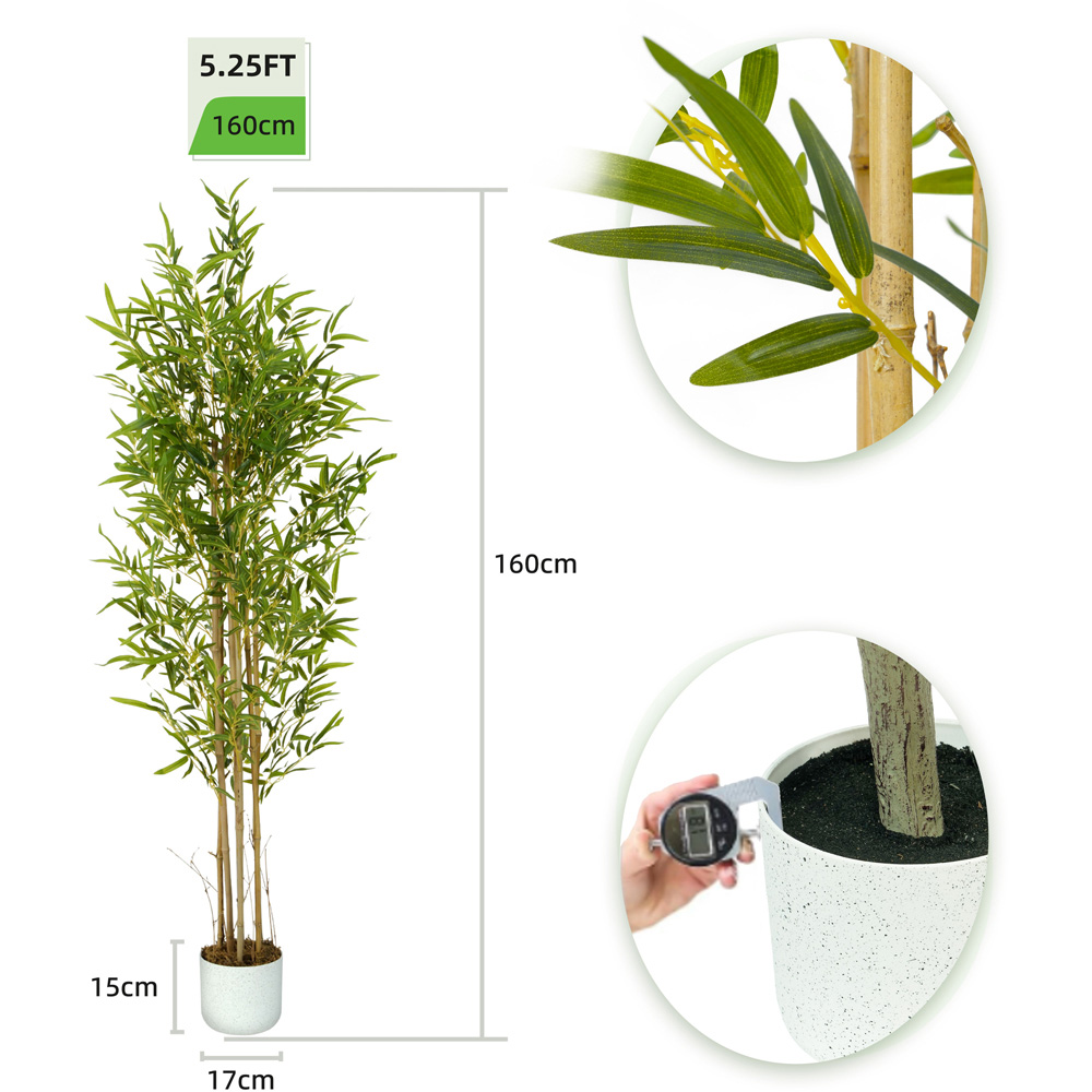 Bamboo Tree Indoor Artificial Plant 160cm Image 6