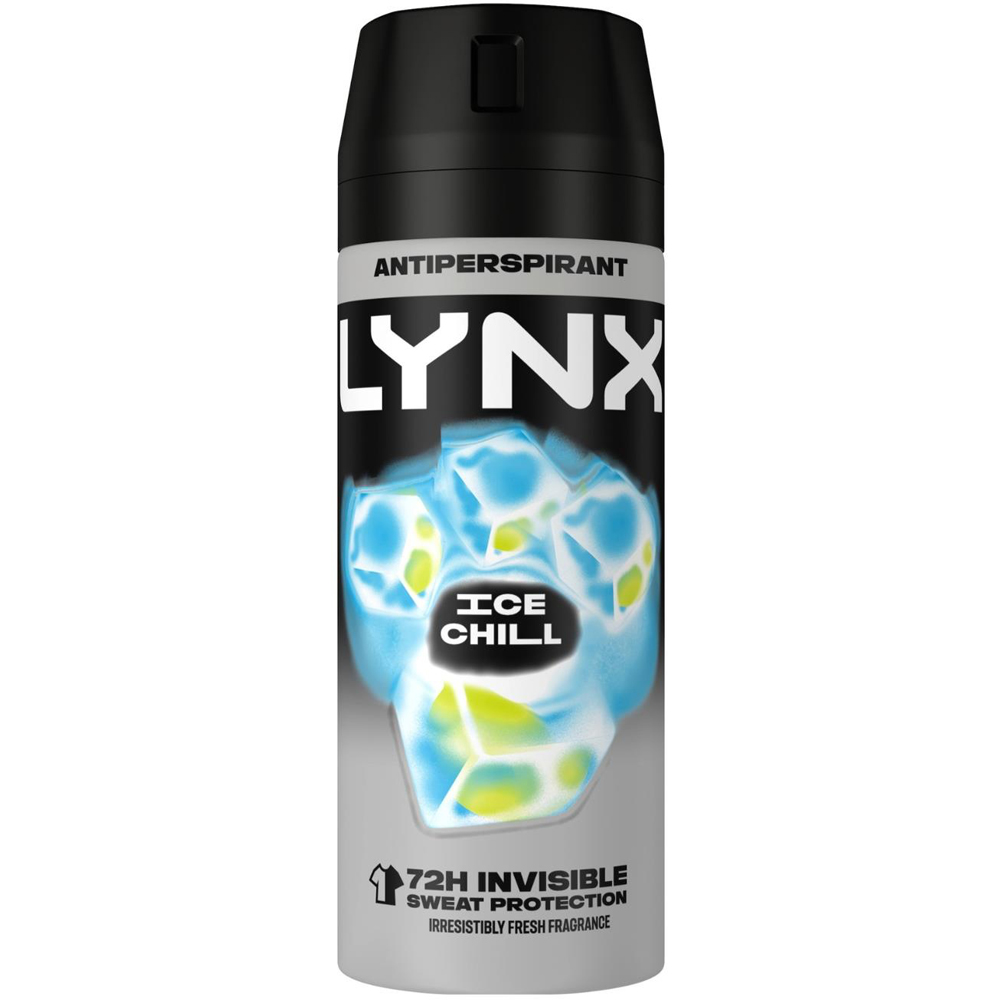 Lynx Ice Chill 72H Sweat Protection Anti-Perspirant Aerosol Deodorant Body Spray 150ml 24 Pack Image 2