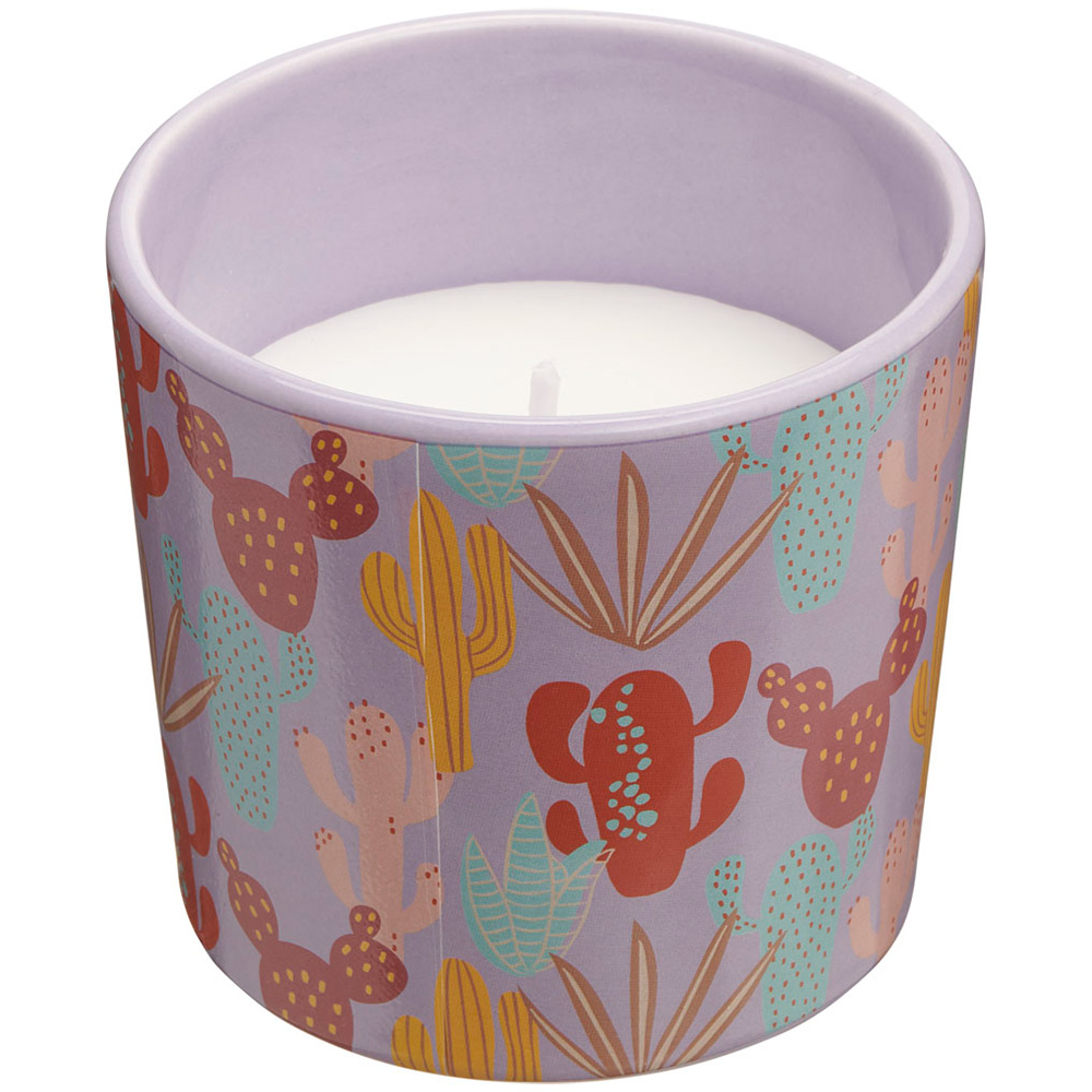 Wilko Summer Pattern Citronella Candle Image 1