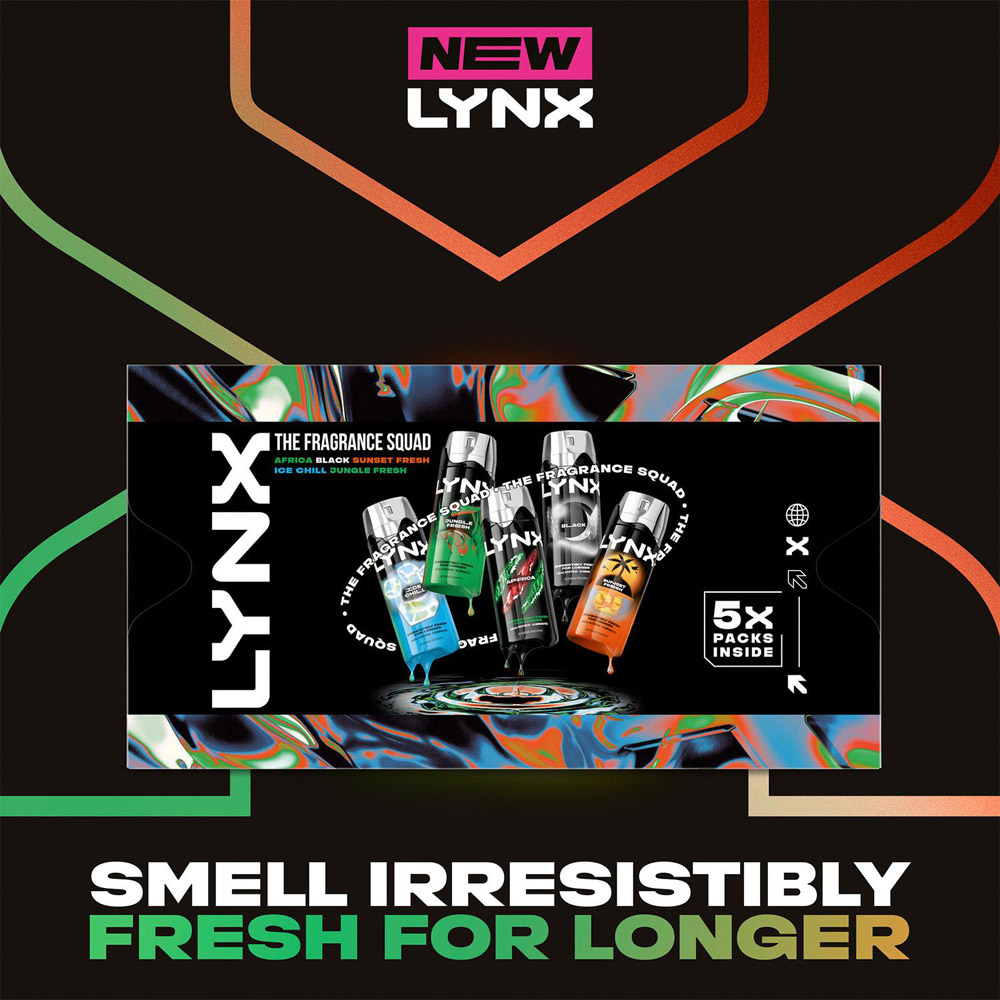 Lynx Fragrance Squad 5 Body Spray Gift Set 4 Pack Image 5
