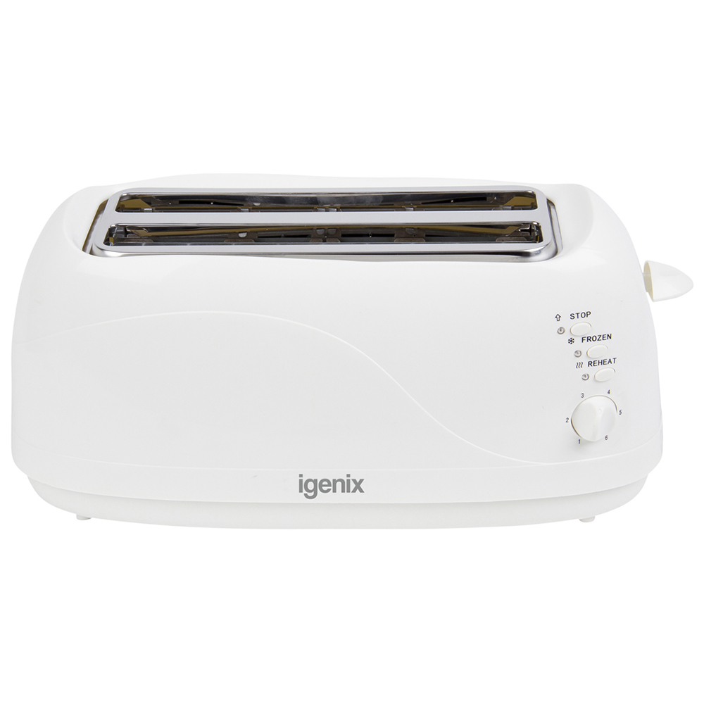 Igenix IG3020 White 4-Slice Toaster Image 3