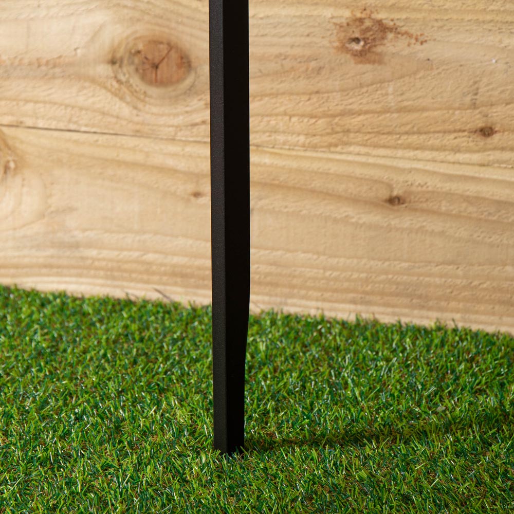 Tom Chambers Black Baroque Metal Steel Flower Rose Arch 240 x 110cm Image 6