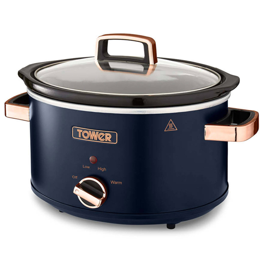 Tower T16042MNB Cavaletto Blue 3.5L Slow Cooker Image 3