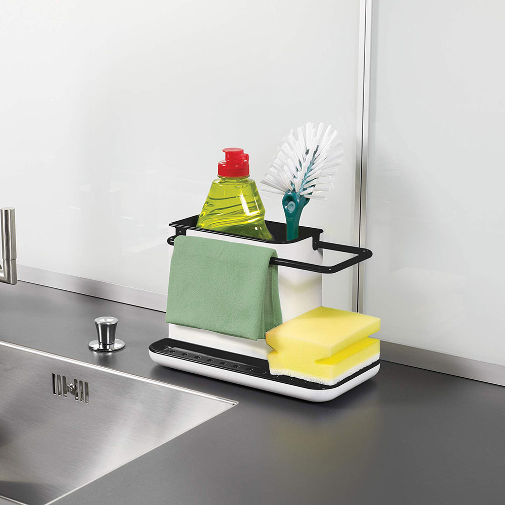 Living And Home Kitchen Sponge Cloth Holder Sink Caddy Organiser Image 2