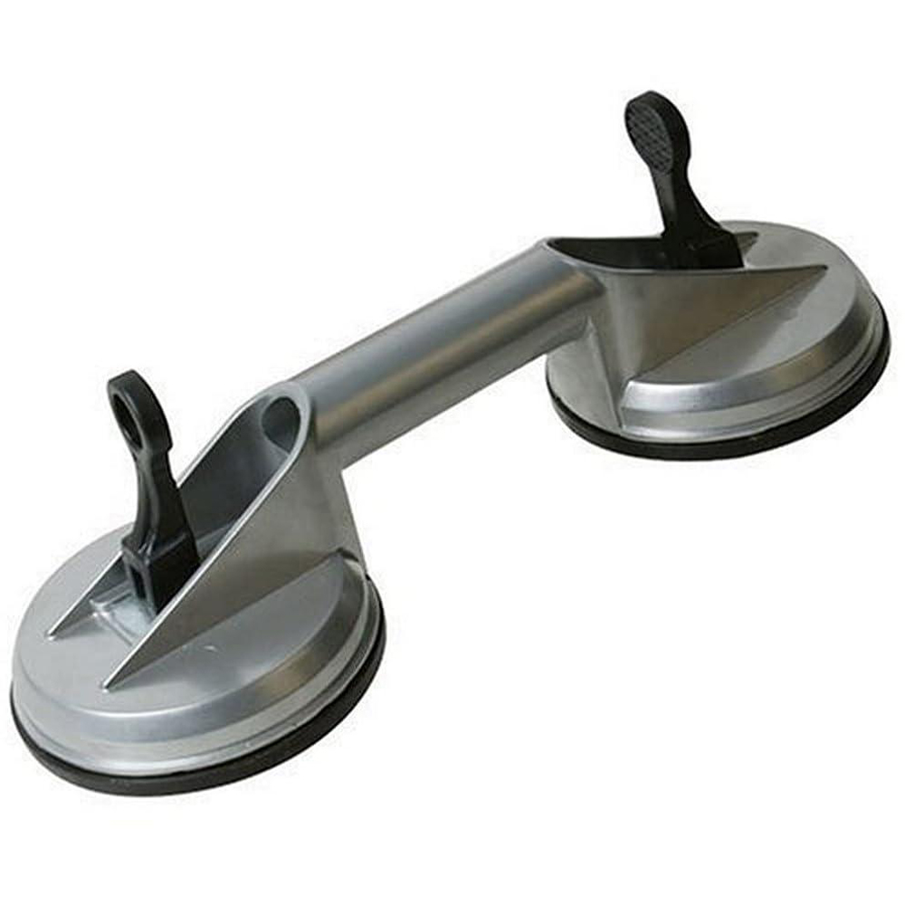 Silverline Aluminium Double Suction Pad 100kg Image 1