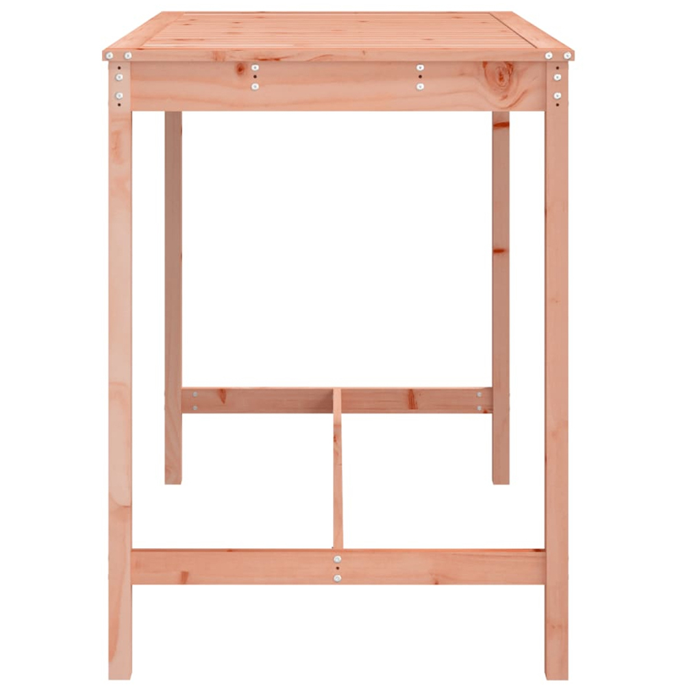 vidaXL 4 Seater Solid Douglas Wood Slatted Garden Dining Table Natural Image 4