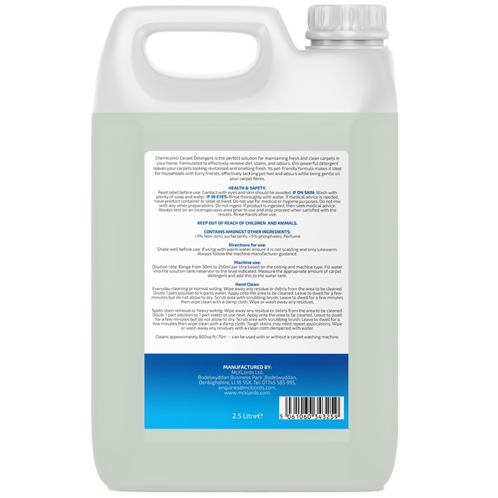 Chemicals4U Carpet Detergent 2.5L Image 2
