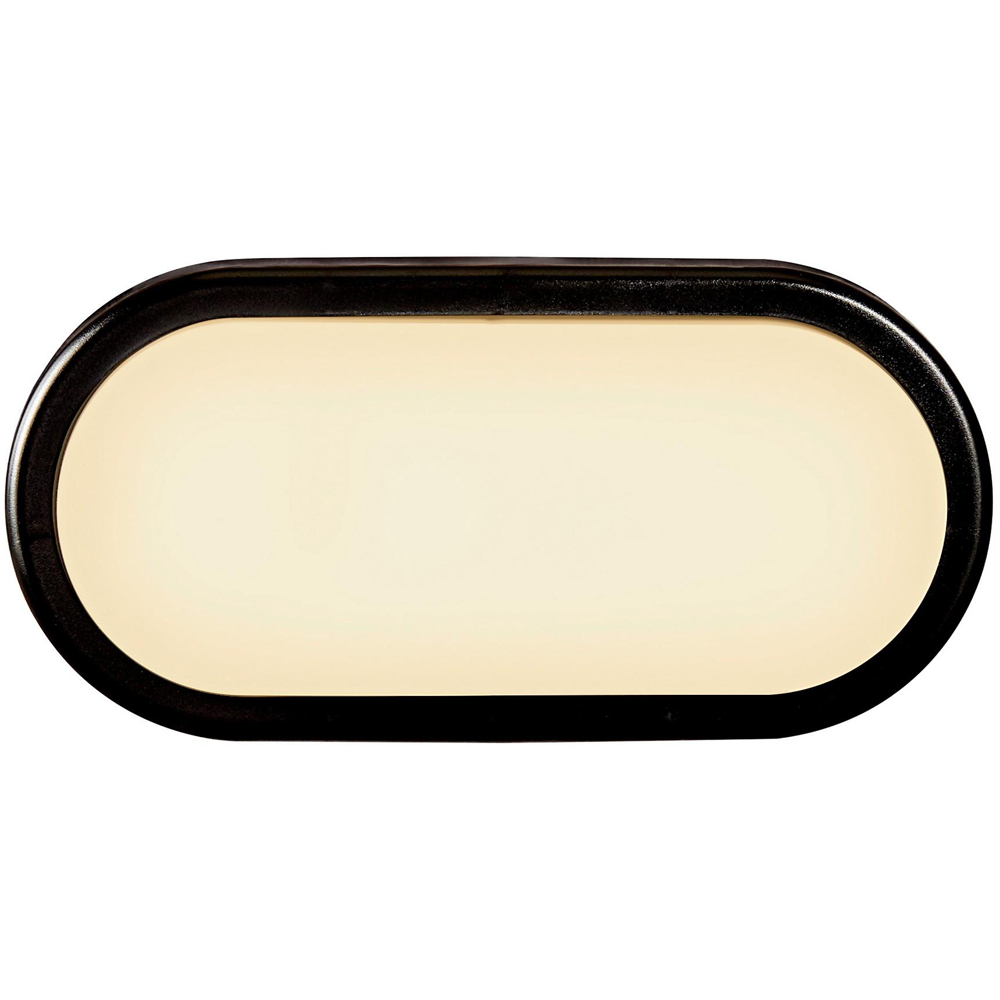 Nordlux Cuba Black Oval Garden Wall Light Image 3