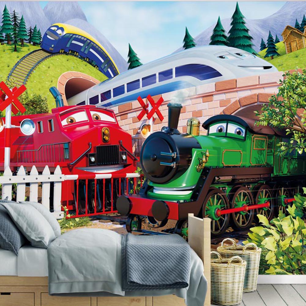 Walltastic Train Adventure Wall Mural Image 1