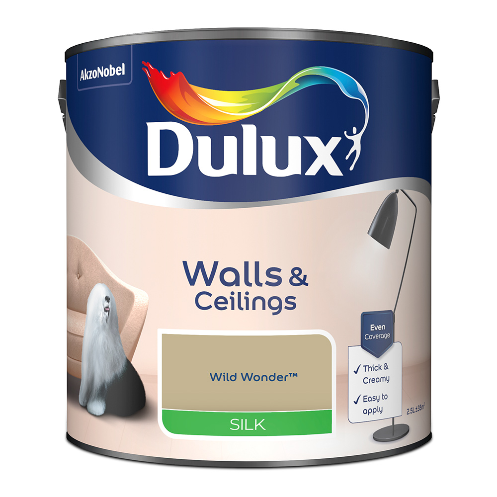 Dulux Walls & Ceilings Wild Wonder Silk Paint 2.5L Image 2