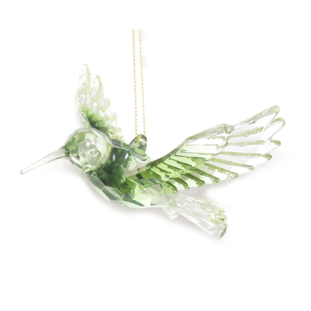 Ombre Green Hummingbird Hanging Decoration Image 7