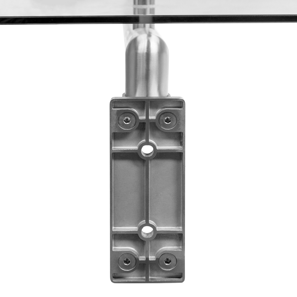 Monster Shop Silver Glass Door Canopy and Brackets 80 x 180cm Image 4