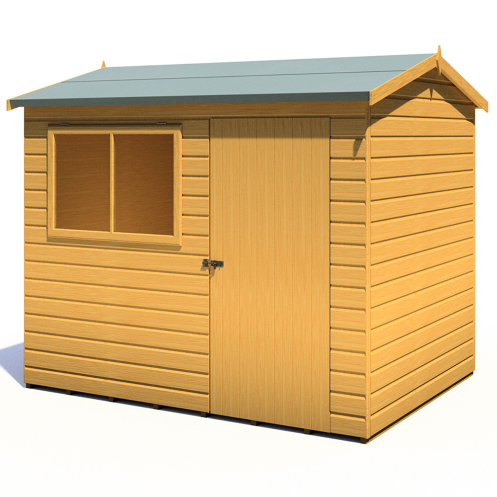 Shire Lewis 8 x 6ft Style C Reverse Apex Shed Image 2