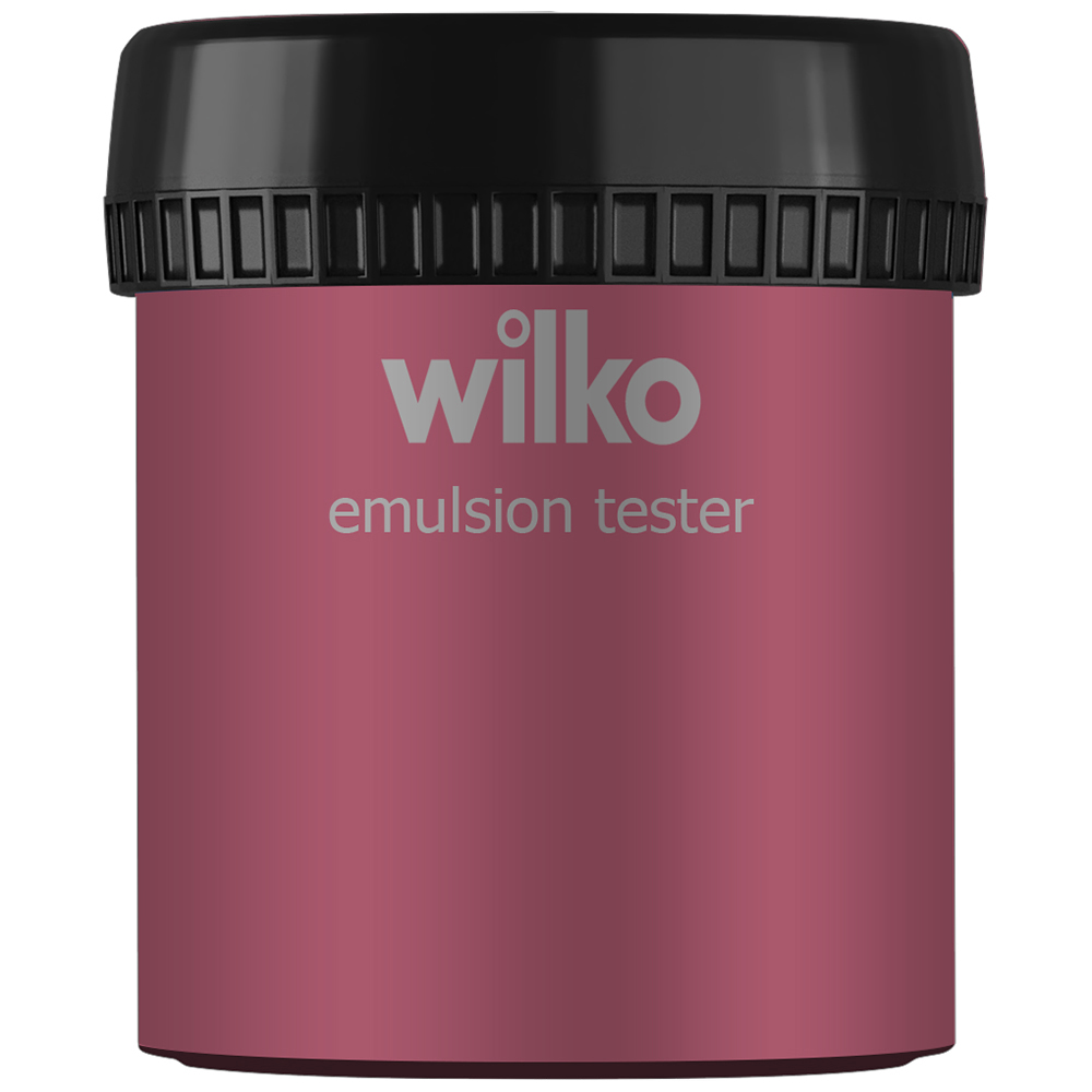 Wilko Bohemian Raspberry Emulsion Paint Tester Pot 75ml Image 1