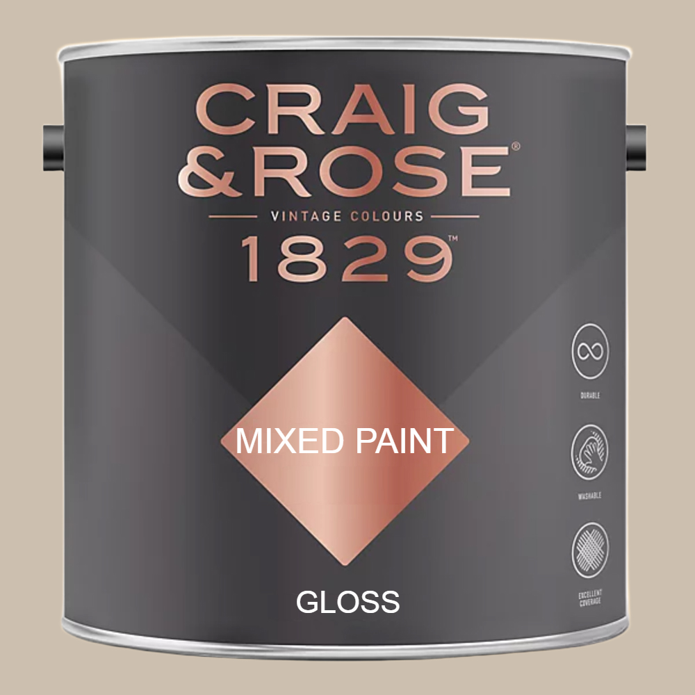Craig & Rose 1829 Vintage Walls Wood and Metal Pale Cashmere Gloss Mixed Paint 2.5L Image 2