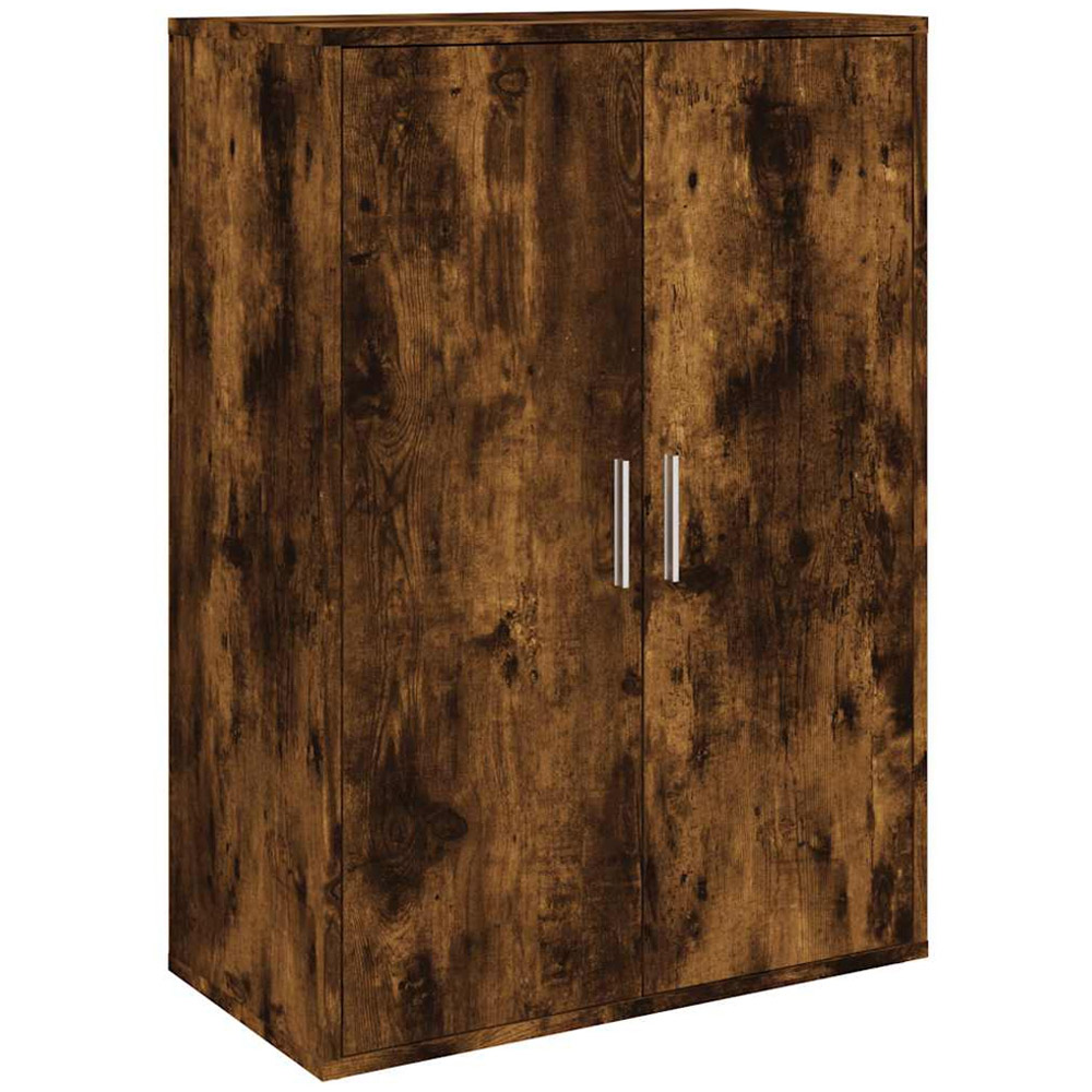 vidaXL 2 Door Smoked Oak Sideboard Image 2