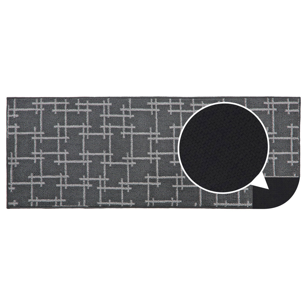 JVL Vector Grey Indoor Washable Runner 57 x 150cm Image 7