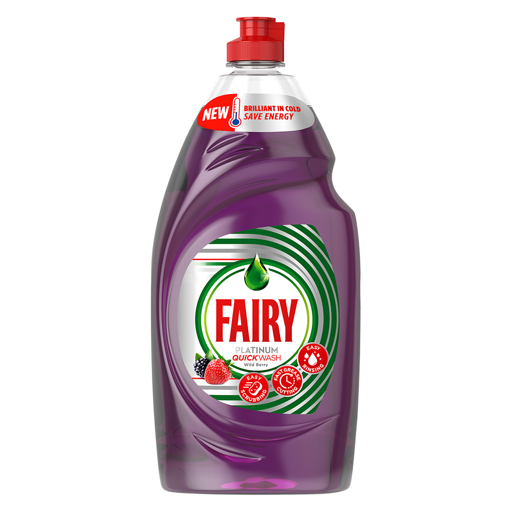 Fairy Platinum Purple Wildberry Washing Up Liquid 870ml Image 1