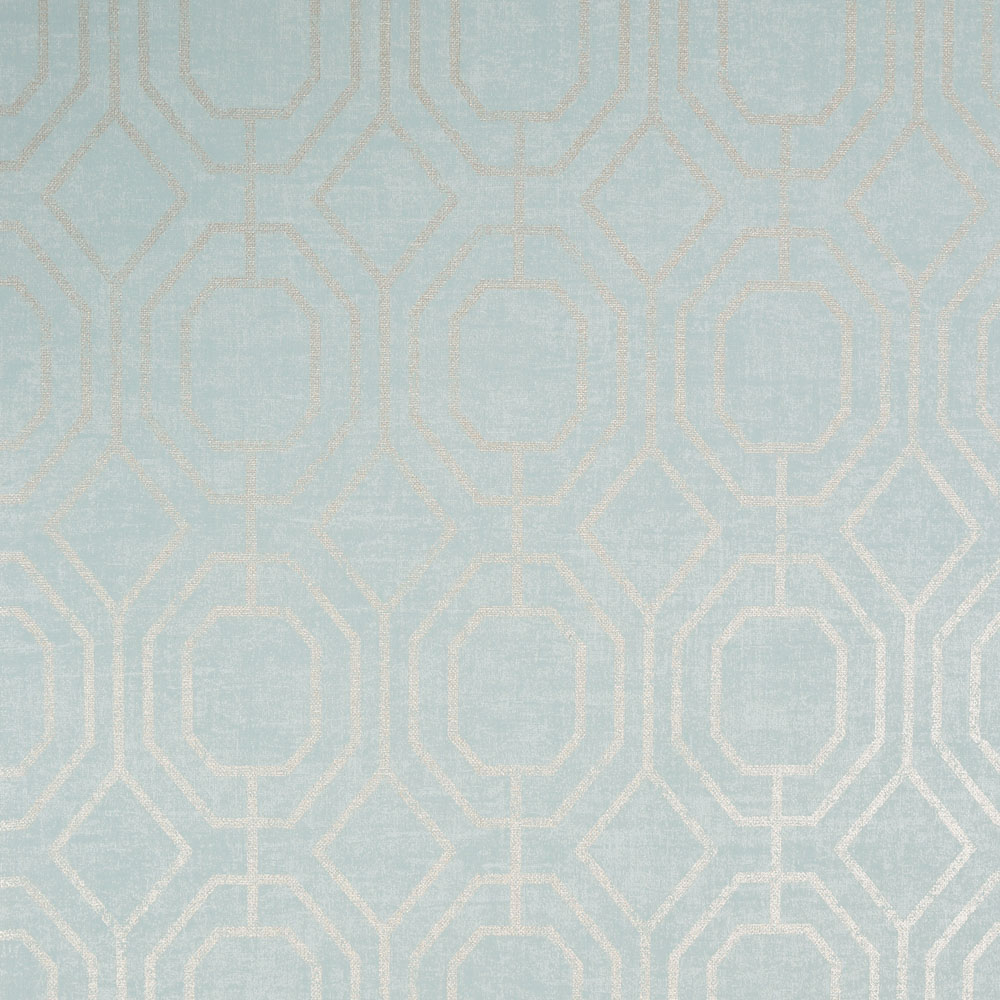 Superfresco Easy Luxe Geo Duck Egg Wallpaper Image 1