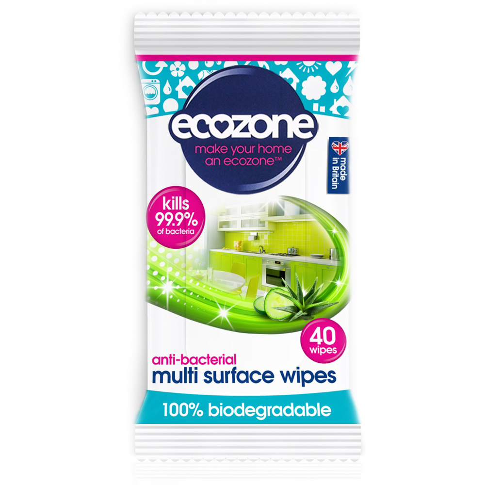 Ecozone Biodegradable 20 Wipes Image 1