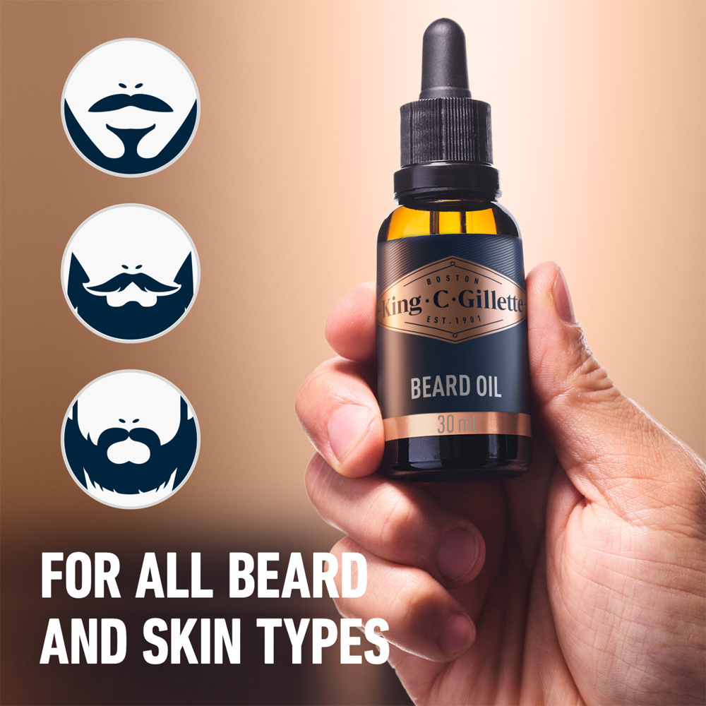 Gillette King C. For Men Perfect Beard Ritual Kit Beard Stubble Gift Set Image 4