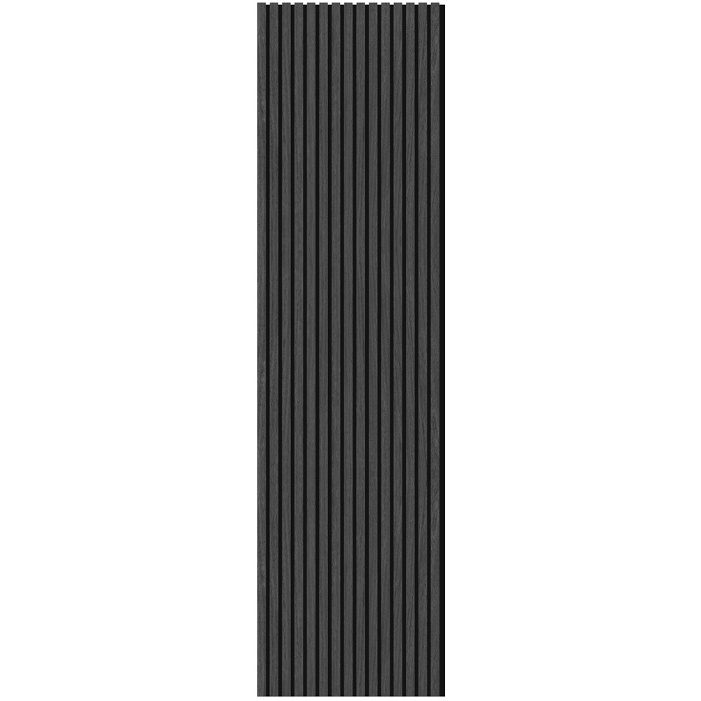 Wall Panels UK Black Oak Acoustic Slat Wall Panel 2 Pack Image 3