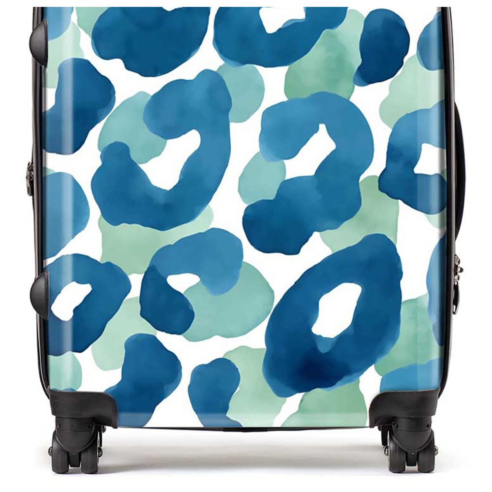 Warren Reed Designer Large Watercolour Leopard Print Suitcase Image 2