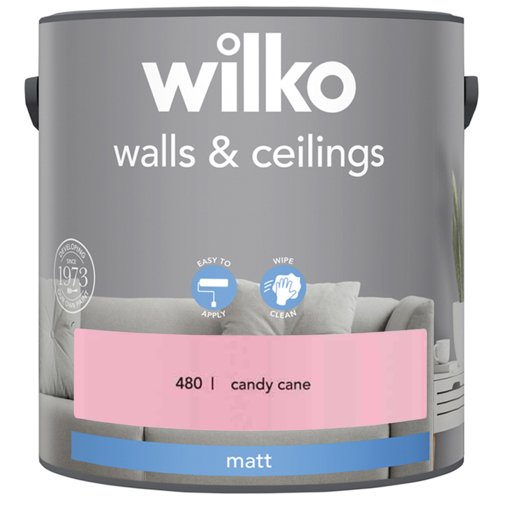 Wilko Walls & Ceilings Cane Matt Emulsion Paint 2.5L Image 2