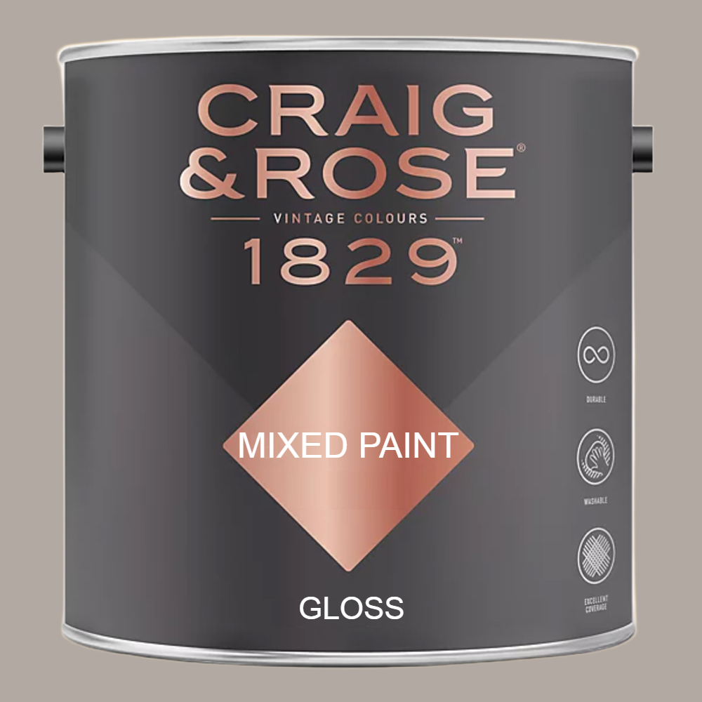 Craig & Rose 1829 Vintage Walls Wood and Metal Grisaille Gloss Mixed Paint 2.5L Image 2