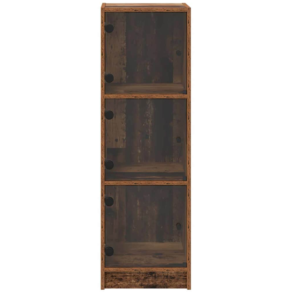 vidaXL 3 Glass Door Old Wood Highboard Image 5