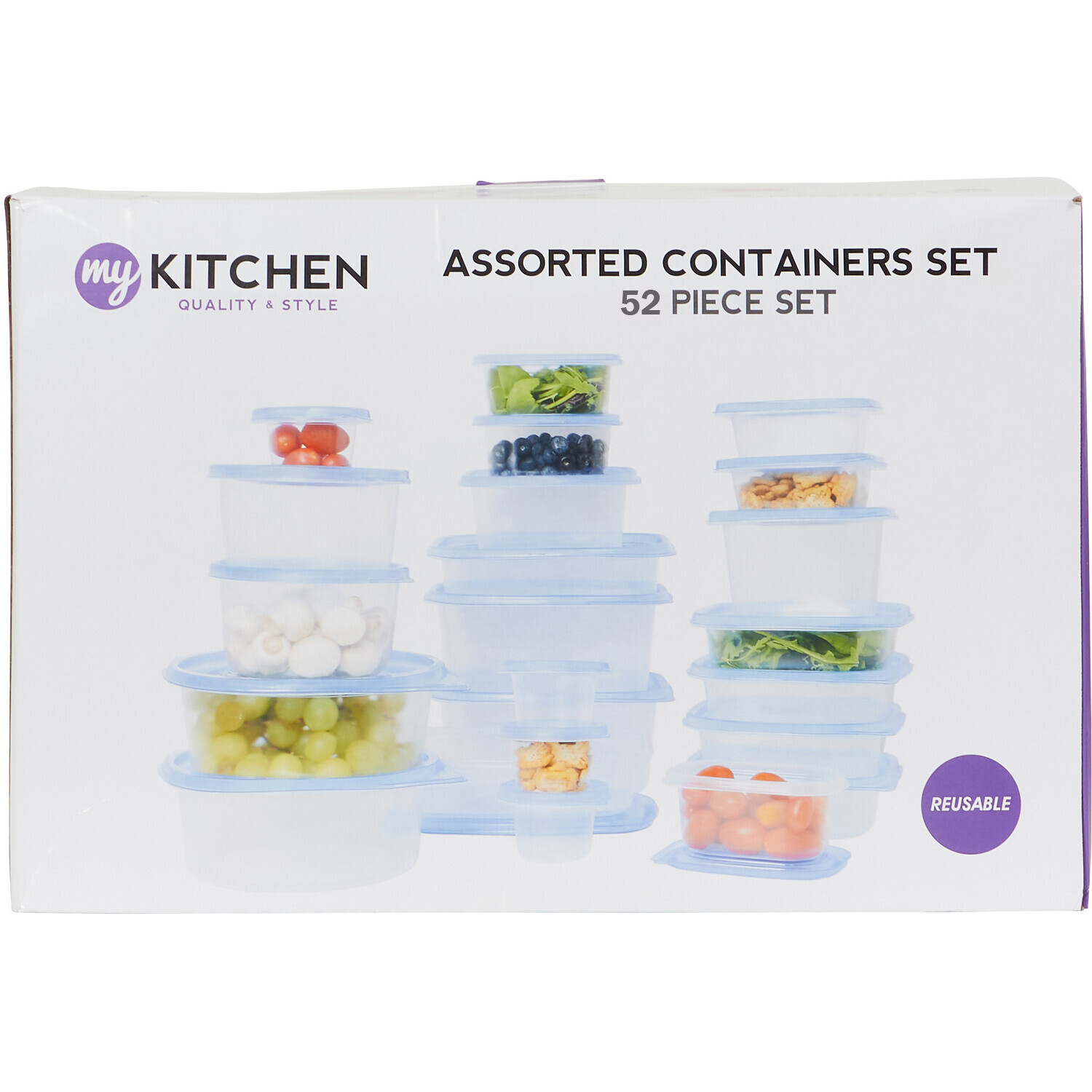 Set of 52 Assorted Containers Set with Lids Image 1