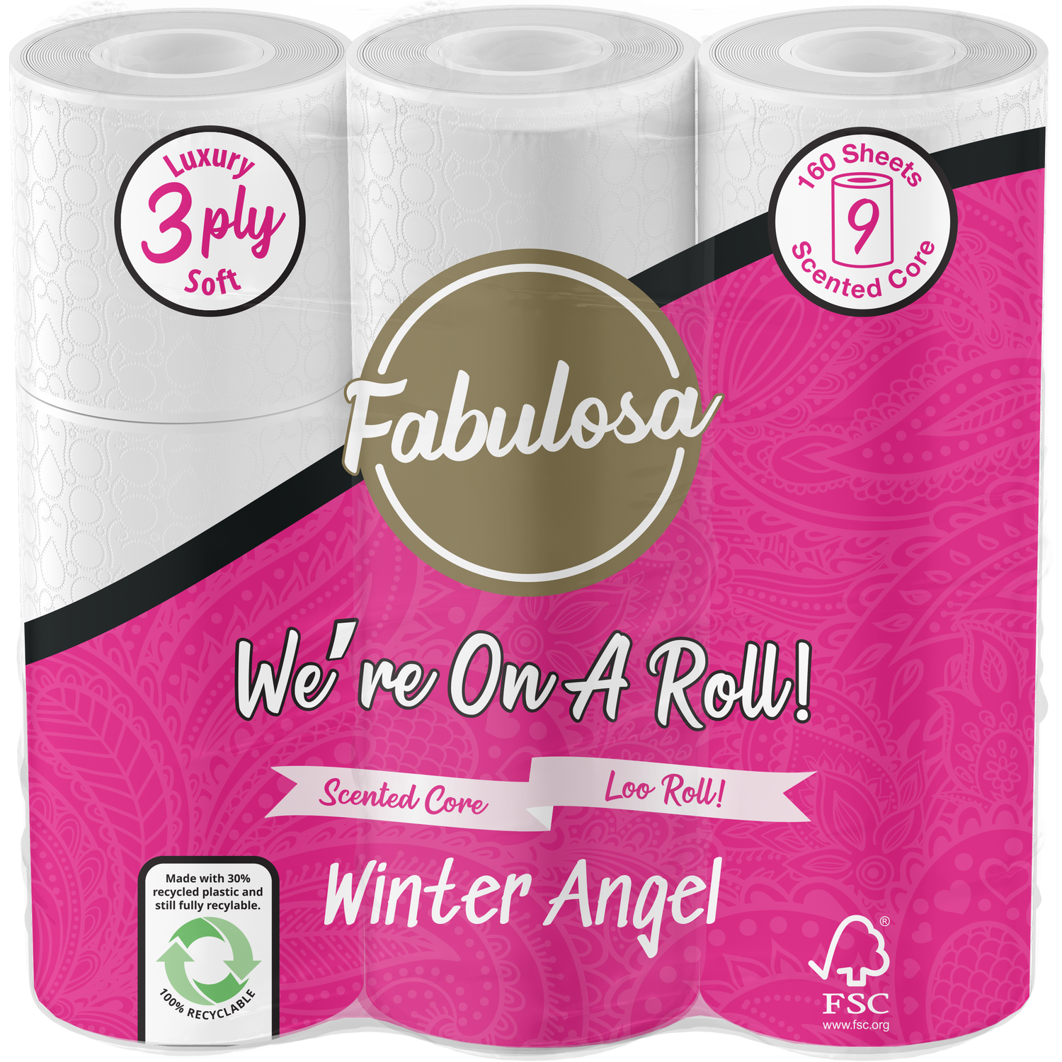 Fabulosa Fragranced Toilet Roll - Winter Angel Image