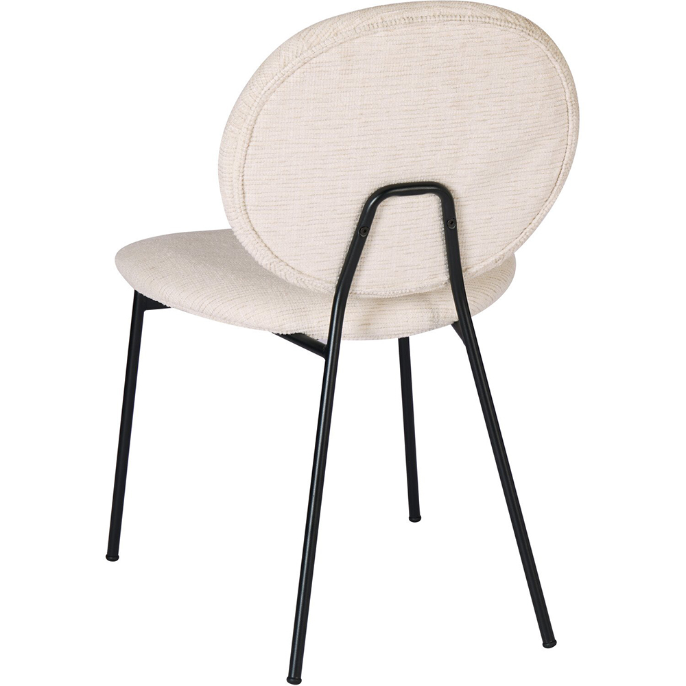 Pair of Maybury Dining Chairs - Cream Image 5