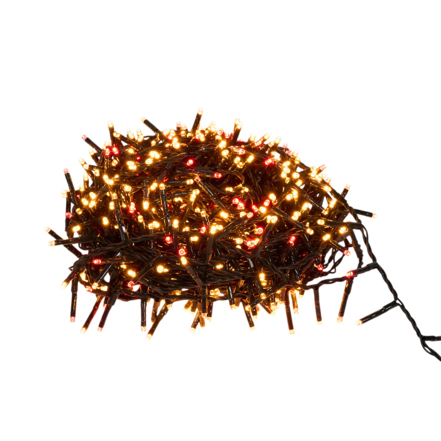 Compact LED Light Chain Red and Gold 600 Image 5