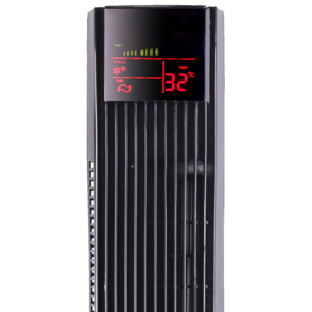 Neo Black Free Standing Tower Fan Remote Control 36 inch Image 4
