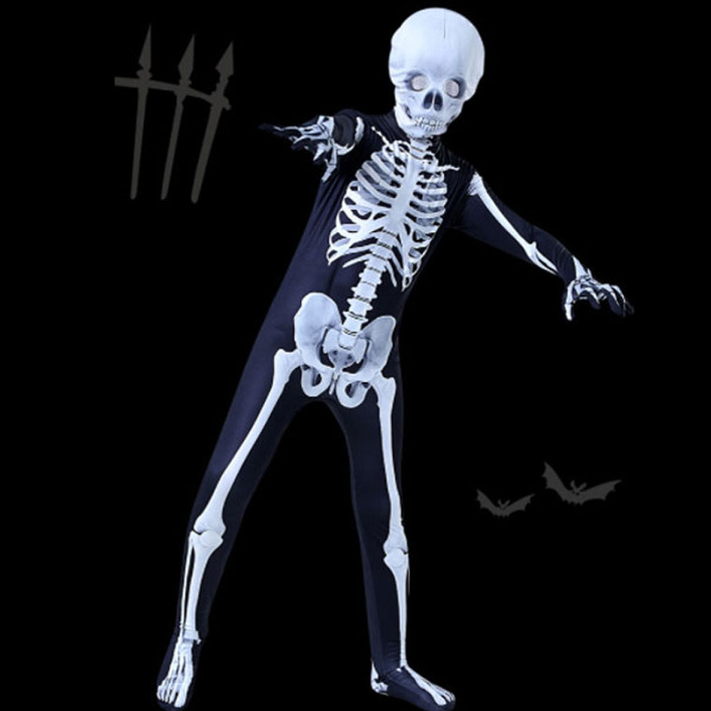 Jaoyeh Kids Skeleton Halloween Costume Image 2