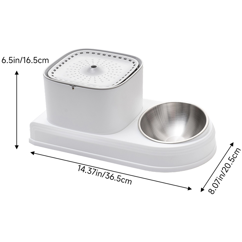 H&O Direct Grey 2 in 1 Automatic Pet Feeder and Water Dispenser 3L Image 6