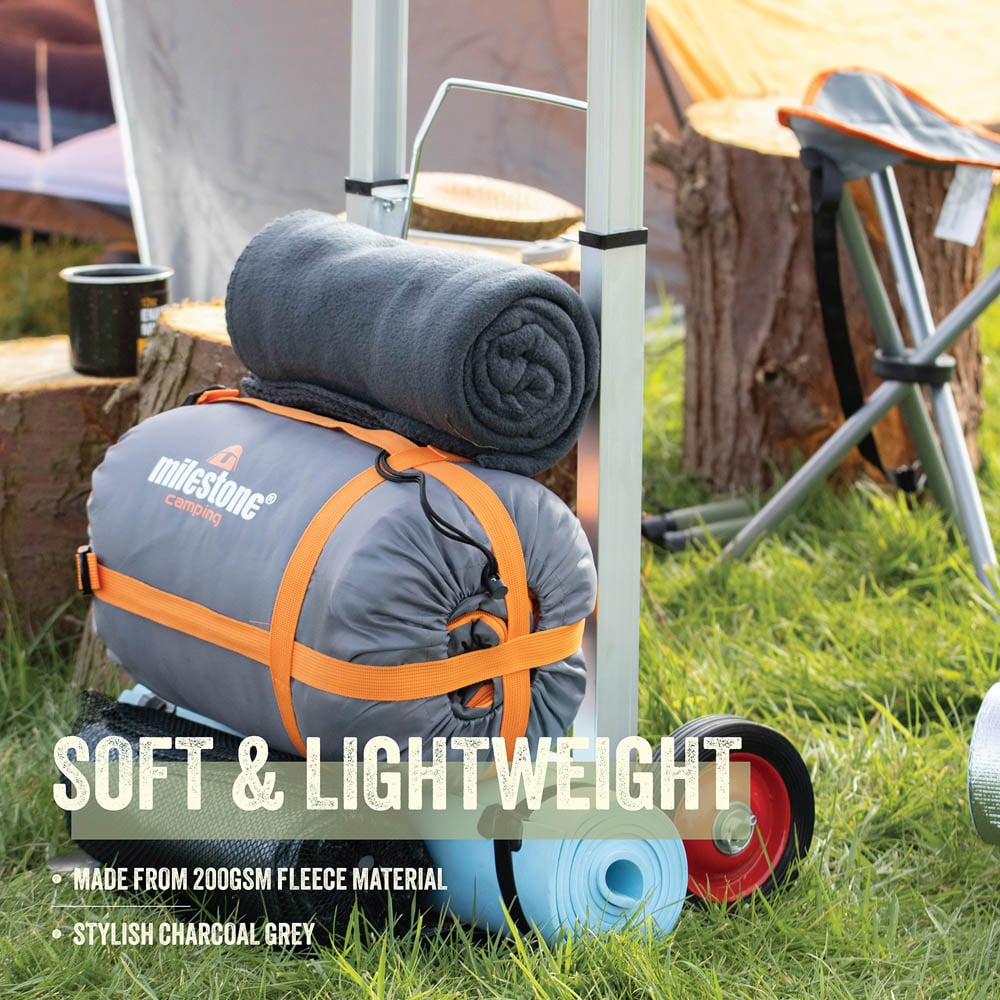 Milestone Camping Thermal Polar Fleece Blanket Image 5