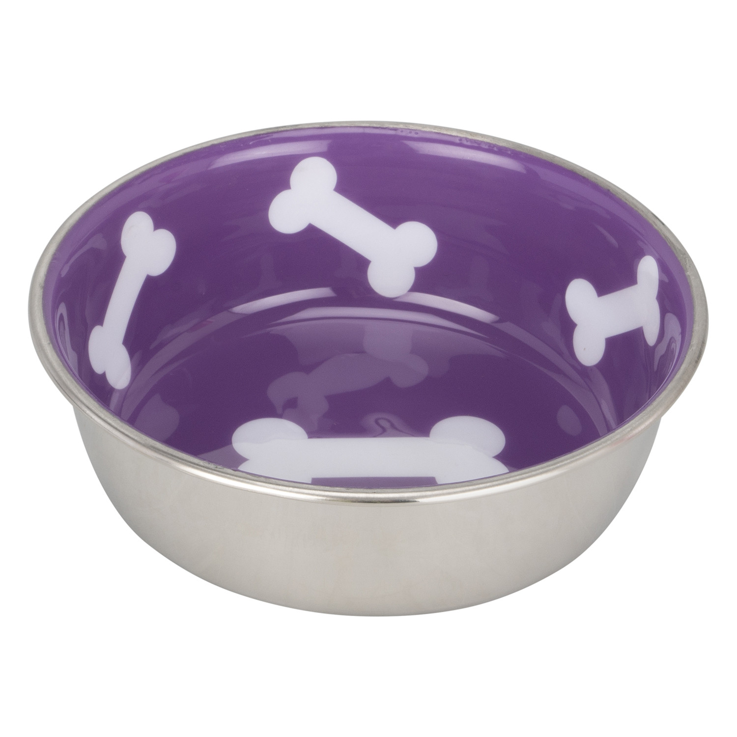 Loving Pets Robusto Bowl - Violet / Stainless Steel Image