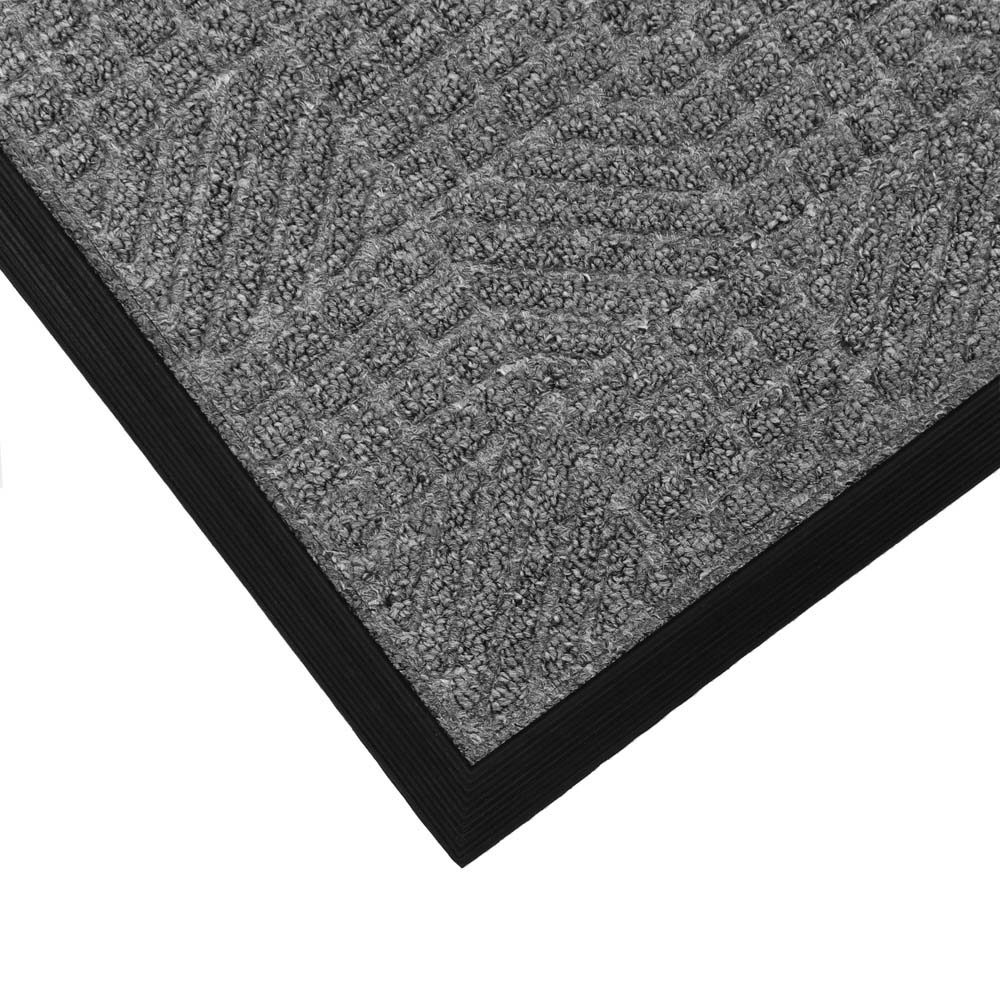 JVL Grey Firth Rubber Doormat 40 x 70cm Image 3
